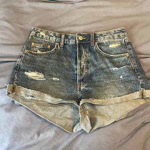 H&m High Rise Jean Shorts, 8